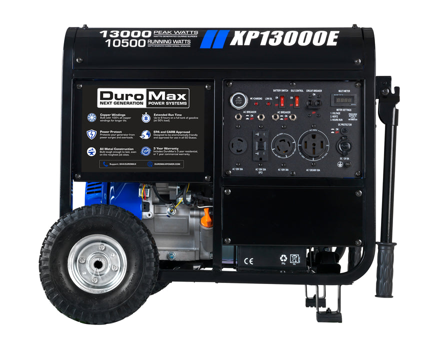 DuroMax || DuroMax XP13000E 13,000-Watt 500cc Portable Gas Electric Start Generator