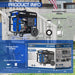 DuroMax || DuroMax 15000-Watt V-Twin Gas Powered Electric Start Portable Generator XP15000E