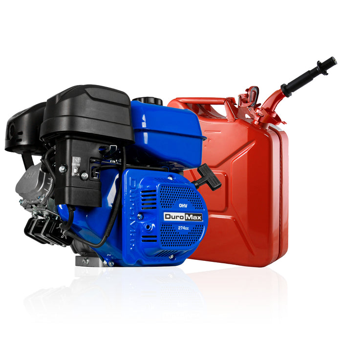 DuroMax || 274cc 25mm Shaft Recoil Start Gasoline Engine