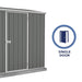Absco || Absco 7' x 3' Space Saver Metal Storage Shed