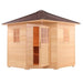 Aleko Products || Aleko Canadian Hemlock Wet Dry Outdoor Sauna with Asphalt Roof - 9 kW ETL Certified Heater - 8 Person SKD8HEM-AP