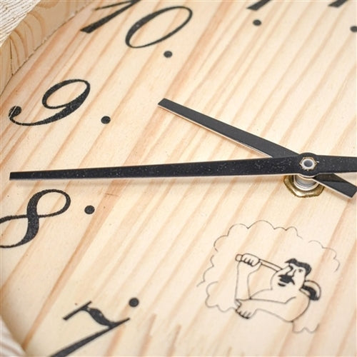 Aleko Products || Aleko Handcrafted Analog Clock in Finnish Pine Wood WJ11-AP