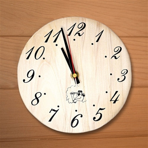 Aleko Products || Aleko Handcrafted Sleek Analog Clock in Finnish Pine Wood WJ12-AP
