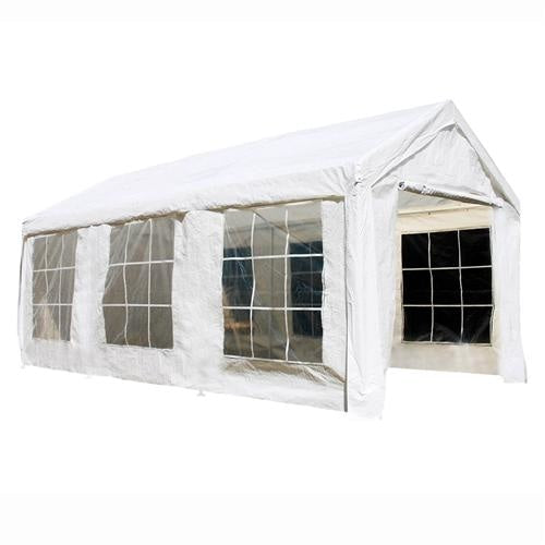 Aleko Products || Aleko Heavy Duty Outdoor Canopy Tent with Sidewalls and Windows - 10 X 20 FT - White CPWT1020-AP