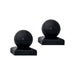 Aleko Products || Aleko Medium Cap for Driveway Gate Post 2.5 x 2.5 Inches Black Lot of 2 2MEDIUMCAP-AP