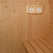 Aleko Products || Aleko Outdoor or Indoor White Finland Pine Wet Dry Barrel Sauna 5 Person Front Porch Canopy 4.5 kW ETL Certified SB5PINECP-AP