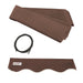 Aleko Products || Aleko Retractable Awning Fabric Replacement 13x10 Feet Brown FAB13X10BROWN36-AP