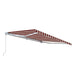 Aleko Products || Aleko Retractable Patio Awning 10x8 Feet Multi-Striped Red AW10X8MSTRRE19-AP