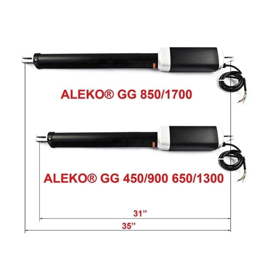 Aleko Products || Aleko Single Swing Gate Operator GG650 AC/DC Basic Kit GG650NOR-AP