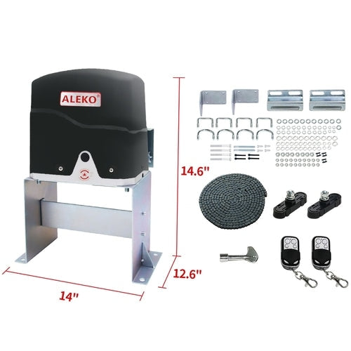 Aleko Products || Aleko Sliding Gate Opener AC1500 Basic Kit AC1500NOR-AP