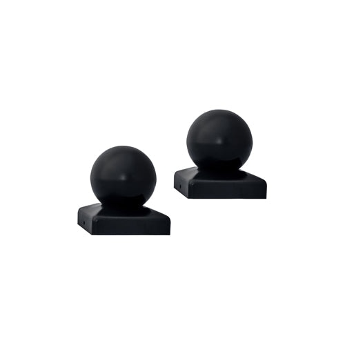 Aleko Products || Aleko Small Cap for Driveway Gate Post 1.7 x 1.7 Inches Black Lot of 2 2SMALLCAP-AP