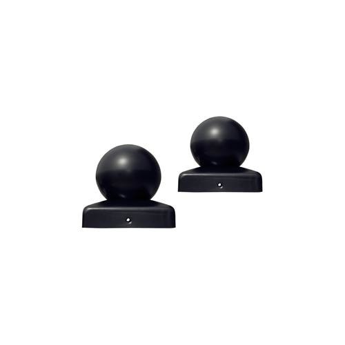 Aleko Products || Aleko Small Cap for Driveway Gate Post 1.7 x 1.7 Inches Black Lot of 2 2SMALLCAP-AP
