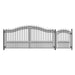 Aleko Products || Aleko Steel Dual Swing Driveway Gate Prague Style 14 ft With Pedestrian Gate 4 ft SET14X4PRAD-AP