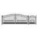 Aleko Products || Aleko Steel Dual Swing Driveway Gate Venice Style 16 ft With Pedestrian Gate 4 ft SET16X4VEND-AP
