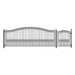 Aleko Products || Aleko Steel Single Swing Driveway Gate Paris Style 16 ft With Pedestrian Gate 4 ft SET16X4PARS-AP