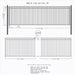 Aleko Products || Aleko Steel Sliding Driveway Gate Madrid Style 20 x 6 ft DG20MADSSL-AP