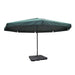 vidaXL || Aluminum Umbrella with Portable Base Green 271717