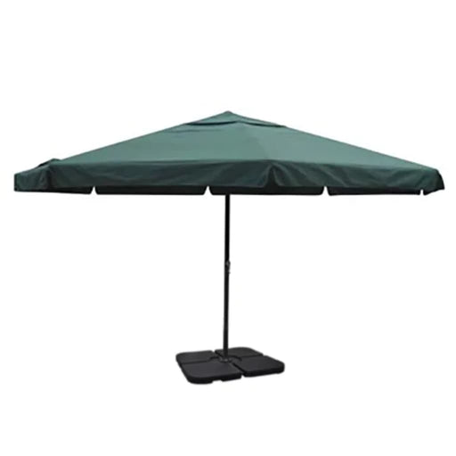 vidaXL || Aluminum Umbrella with Portable Base Green 271717