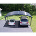Canopia by Palram || Arizona Double Wings 16ft. x 19 ft. Carport Kit - Grey Structure & Corrugated Solar Grey Panels