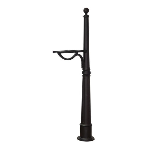Special Lite Products || Ashland Decorative Aluminum Durable Mailbox Post with Ball Topper, Base and Mounting Bracket