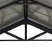 Sunjoy || AutoCove 12x20 Gray Steel Frame Gable Roof Metal Carport/Gazebo with 2 Ceiling Hooks