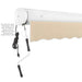 Awntech Corporation || Awntech Hampton Patio Retractable Awning with Cassette, Motorized Right