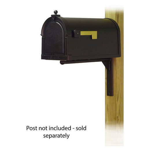Special Lite Products || Berkshire Curbside Mailbox with Ashley front single mailbox mounting bracket