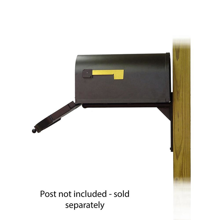 Special Lite Products || Berkshire Curbside Mailbox with Front Address Numbers and Ashley front single mailbox mounting bracket