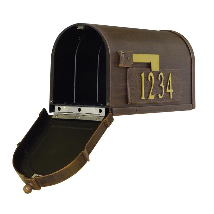 Special Lite Products || Berkshire Curbside Mailbox with Front and Side Numbers