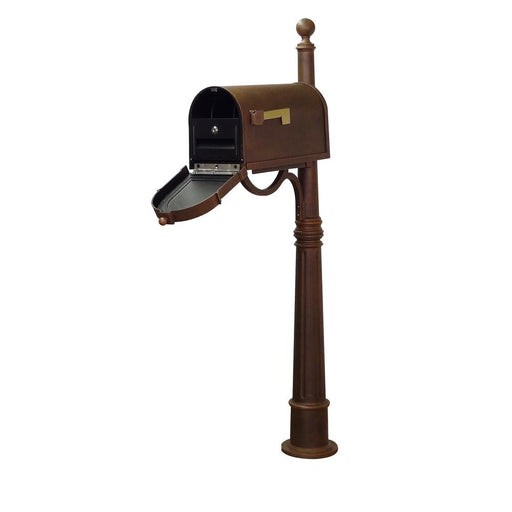 Special Lite Products || Berkshire Curbside Mailbox with Locking Insert and Ashland Mailbox Post