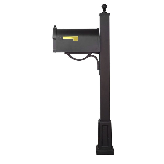 Special Lite Products || Berkshire Curbside Mailbox with Locking Insert and Springfield Mailbox Post with Base