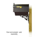 Special Lite Products || Berkshire Curbside Mailbox with Newspaper tube and Floral front single mailbox mounting bracket