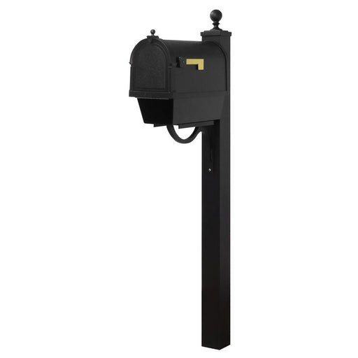 Special Lite Products || Berkshire Curbside Mailbox with Newspaper Tube and Springfield Mailbox Post