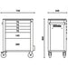 Beta Tools || Beta Tools Anti-Tilt Roller Cabinet 6 Drawer C24SA/6
