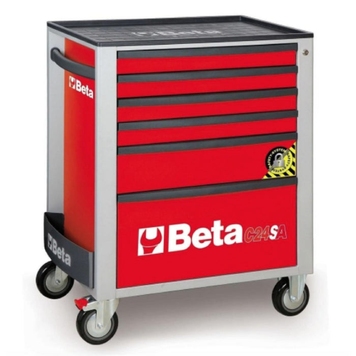Beta Tools || Beta Tools Anti-Tilt Roller Cabinet 6 Drawer C24SA/6 Red