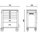 Beta Tools || Beta Tools Anti Tilt Roller Cabinet 7 Drawer C24SA/7