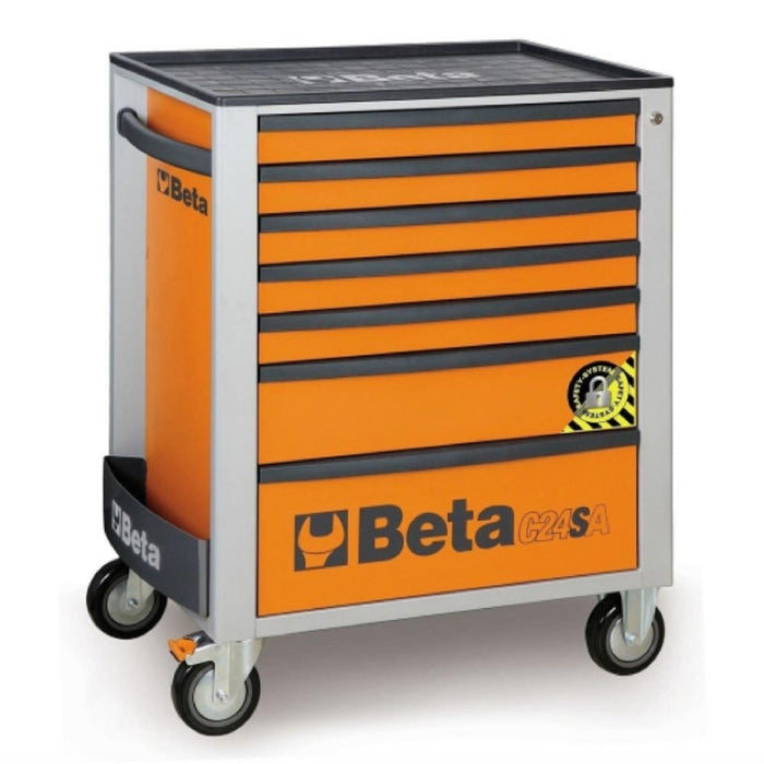 Beta Tools || Beta Tools Anti Tilt Roller Cabinet 7 Drawer C24SA/7 Orange
