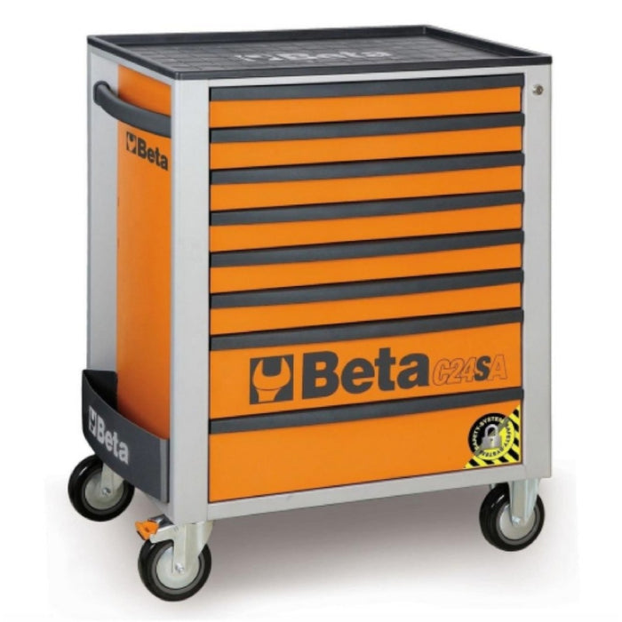 Beta Tools || Beta Tools Anti Tilt Roller Cabinet 8 Drawer C24SA/8 Orange