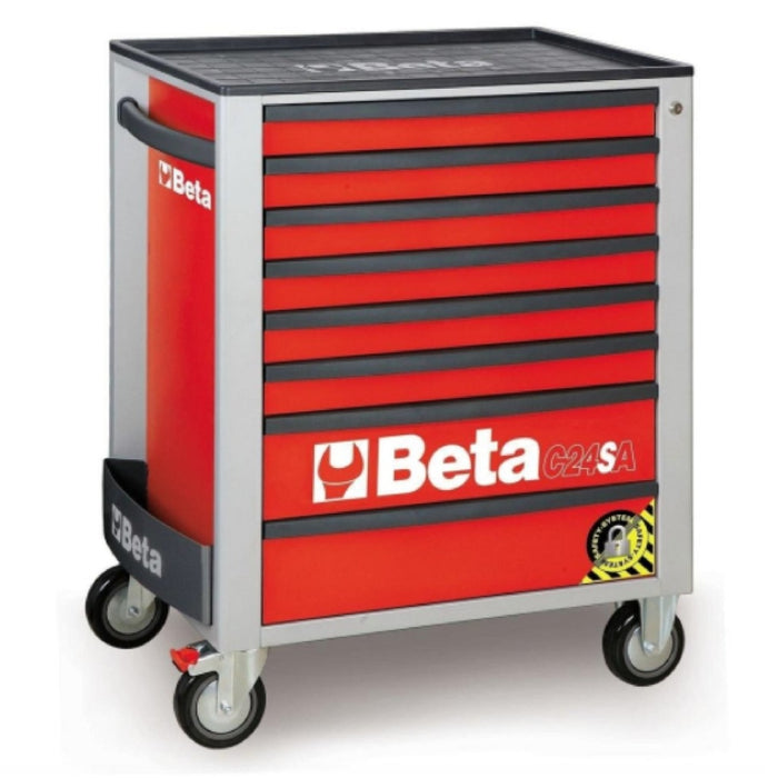 Beta Tools || Beta Tools Anti Tilt Roller Cabinet 8 Drawer C24SA/8 Red
