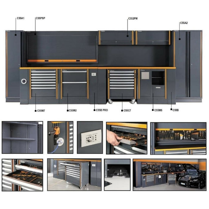 Beta Tools || Beta Tools Comprehensive Garage Furniture Combination RSC55