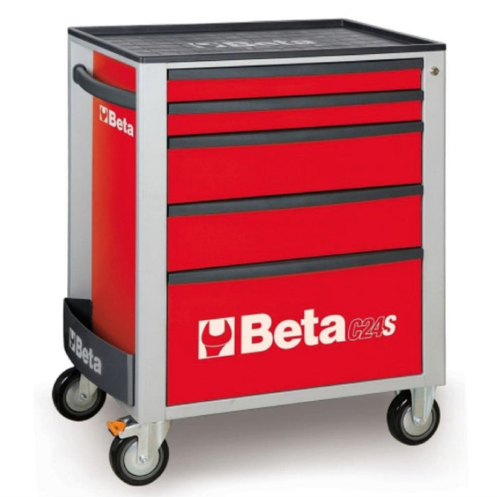 Beta Tools || Beta Tools Mobile Roller Cabinet 5 Drawer C24S/5 Red