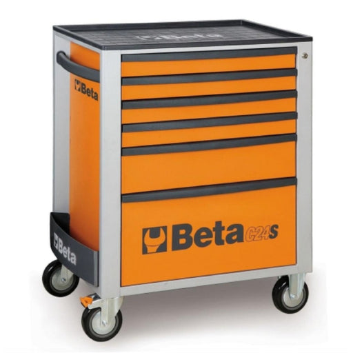 Beta Tools || Beta Tools Mobile Roller Cabinet 6 Drawer C24S/6 Orange