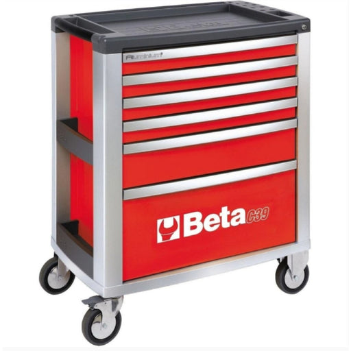 Beta Tools || Beta Tools Mobile Roller Cabinet 6 Drawer C39 Red