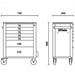 Beta Tools || Beta Tools Mobile Roller Cabinet 7 Drawer C24S/7