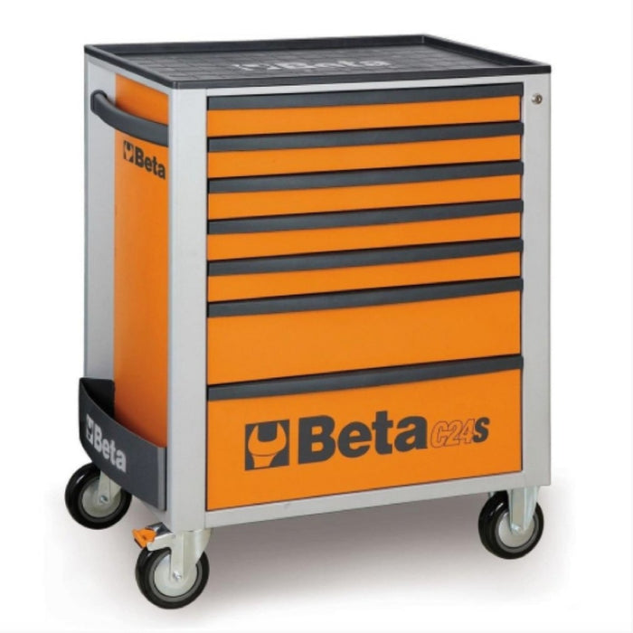 Beta Tools || Beta Tools Mobile Roller Cabinet 7 Drawer C24S/7 Orange