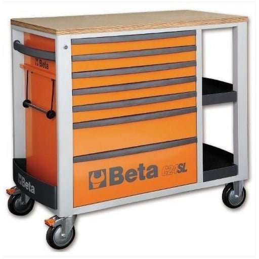 Beta Tools || Beta Tools Mobile Roller Cabinet 7 Drawer C24SL Orange