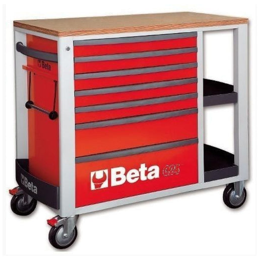 Beta Tools || Beta Tools Mobile Roller Cabinet 7 Drawer C24SL Red