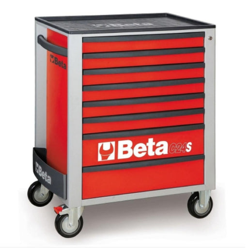 Beta Tools || Beta Tools Mobile Roller Cabinet 8 Drawer C24S/8 Red