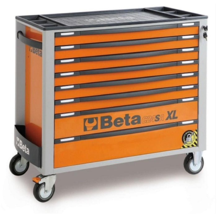 Beta Tools || Beta Tools Roller Cabinet 8 Drawer Long C24SA-XL Orange