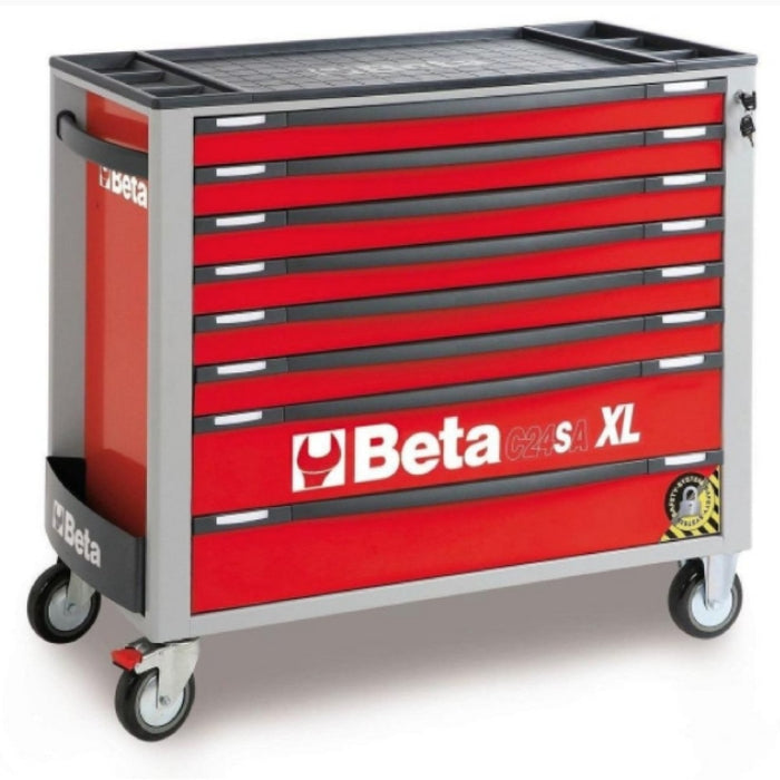Beta Tools || Beta Tools Roller Cabinet 8 Drawer Long C24SA-XL Red